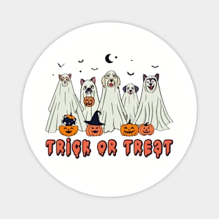 Trick-Or-Treat Ghost Dogs Magnet